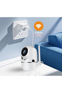 Mini Akıllı Kamera 360° Wifi Bebek Video Gözetim 2 Yönlü Ses Aktarım Gece Görüşlü Güvenlik Sistemi ürün fotoğrafı