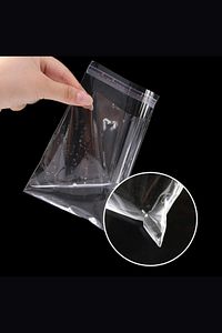 Şeffaf Bantlı 13x20 Cm Parlak Jelatin Poşet 50 Adet Şeffaf Hediye Ceyiz Paketleme Poşeti ürün fotoğrafı