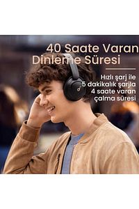 Soundcore Life Q30 Bluetooth Kablosuz Kulaklık - ANC - Midnight Blue - A3028 ürün fotoğrafı
