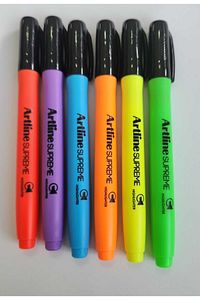 Supreme Highlighter Fosforlu İşaretleme Kalemi Set 6 Renk ürün fotoğrafı
