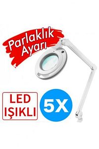 Loop Lamba Ayaklı 5x Led Işıklı Büyütecli ürün fotoğrafı