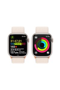 Watch Series 9 GPS 45mm Yıldız Işığı Alüminyum Kasa ve Yıldız Işığı Spor Loop ürün fotoğrafı