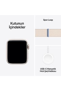 Watch SE GPS 40mm Yıldız Işığı Alüminyum Kasa ve Yıldız Işığı Spor Loop ürün fotoğrafı