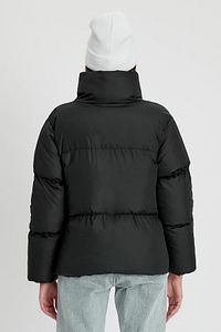 Kadın Siyah Owersize Dolumlu Şişme Su Geçirmez Mont Tbg069 ürün fotoğrafı