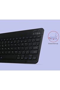 Tüm Cihazlara Uyumlu Akıllı Taşınabilir Şarj Edilebilir Kablosuz Bluetooth Klavye ve Mause Seti ürün fotoğrafı