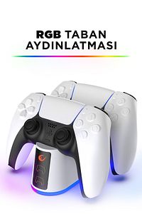 Rp-ps5 Playstation 5 Rgb Işıklı Hızlı Şarj Istasyonu ürün fotoğrafı