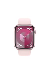 Watch Series 9 GPS 45mm Pembe Alüminyum Kasa ve Uçuk Pembe Spor Kordon - M/L ürün fotoğrafı