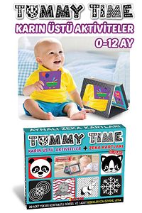 Tummy Tıme Aynalı Ilk Zeka Kartları+güvenli Bebek Aynası - Eğitici Kartlar ürün fotoğrafı