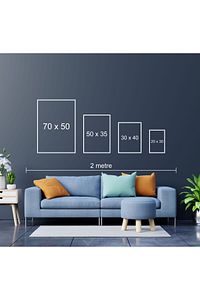 Ahşap Çerçeveli Güneş Kuş Desenli 3’lü Tablo Huhu147 ürün fotoğrafı