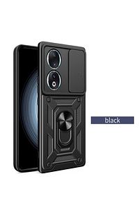 Honor 90 Kılıf Kamera Korumalı Sürgülü Yüzüklü Armor Military Tank Koruyucu Kapak ürün fotoğrafı