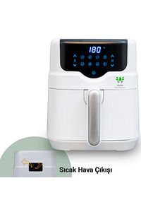 Fritöz Wiami Air Fryer 4.5 Litre Beyaz Akıllı  586Mseri ürün fotoğrafı