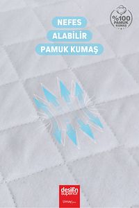 Bebek Reflü Yatağı, Fermuarlı, Yıkanabilir Kılıf, Yatak, %100 Pamuk Kumaş ürün fotoğrafı