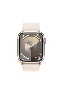 Watch Series 9 GPS 45mm Yıldız Işığı Alüminyum Kasa ve Yıldız Işığı Spor Loop ürün fotoğrafı
