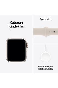Watch SE GPS 40mm Yıldız Işığı Alüminyum Kasa ve Yıldız Işığı Spor Kordon - S/M ürün fotoğrafı