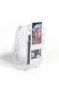 Instax Mini 12 Fotoğraf Makinesi-10'lu Film-Şeffaf Pleksi Kılıf ve Fotoğraf Çerçevesi Seti 2 Mor ürün fotoğrafı