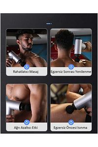 Darbeli Titreşimli Şarjlı Sporcu Masaj Tabancası Masaj Aleti ürün fotoğrafı