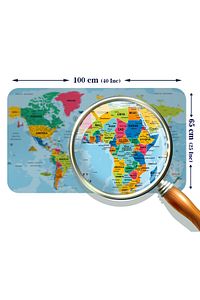 Eğitici Ve Öğretici Dünya Ve Türkiye Haritası Çocuk Odası Duvar Sticker-3882 ürün fotoğrafı
