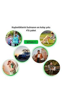 A2 Itag Akıllı Takip Cihazı 4'lü Paket (APPLE İLE UYUMLU) ürün fotoğrafı