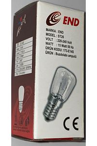 Buzdolabı / Tuz Lambası / Fırın / Dikiş Makinesi Ampulü / 15w ürün fotoğrafı