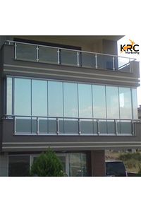 Balkon Camı Kaplama Folyosu 60cmx1mt Buzlu Cam Filmi Kendinden Yapışkanlı ürün fotoğrafı