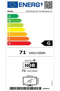50R754UA9 50'' 4K Android TV Ultra HD Smart LED 126 Ekran ürün fotoğrafı