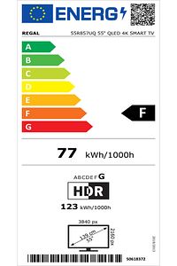 55R857UQ 55" 139 Ekran Uydu Alıcılı 4K Ultra HD Smart QLED TV ürün fotoğrafı