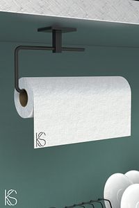 Yapışkanlı Tasarım Uzun Havluluk Rulo Havluluk Peçetelik Wc Kağıt Tutucu 3,Lü set ürün fotoğrafı