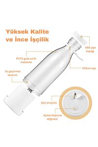 Pratik El Blender 6 Bıçaklı Taşınabilir Sebze Meyve Doğrayıcı Içecek Karıştırıcı ürün fotoğrafı