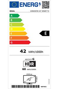 43R654FCR 43'' 108 Ekran Smart Full HD TV ürün fotoğrafı