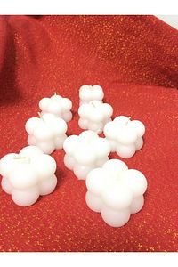 50 Adet Özel Mini Bubble Mum Davet Nikah Söz Nişan Kına Hediyeliği ürün fotoğrafı