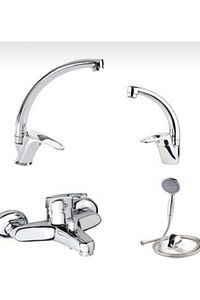 New 5 Yıl Garantili Bat Seti 4 Lü Banyo-lavabo-mutfak-duş Seti Aç Kapa Batarya. ürün fotoğrafı