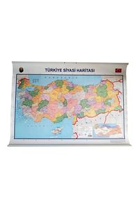 Türkiye Siyasi Ve Fiziki Haritası 50x70 Cm Çift Taraflı ürün fotoğrafı