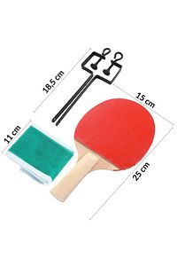 Masa Tenisi Raketi Seti 7 Parça 3 Adet Tenis Topu Ve Fileli Set Başlangıç Seti ürün fotoğrafı