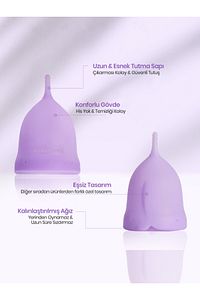®  Adet Kabı - Medikal Sınıf Silikon Menstrual Cup / Regl Kabı (A Size) ürün fotoğrafı