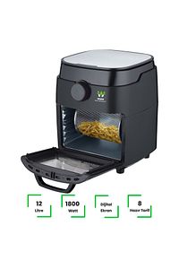 Air Fryer 12 Litre Siyah Oven Akıllı Fritöz 699HSERI ürün fotoğrafı