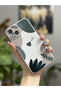 Iphone 13 ve 14 Uyumlu Secret Garden İçi Kadife Lansman Kılıf ürün fotoğrafı