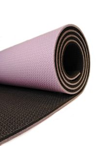 8,5 Mm Çift Taraflı Lila Siyah Pilates Matı Iz Yapmaz Kaymaz Egzersiz Minderi Kamp Matı ürün fotoğrafı