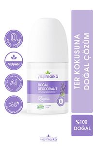 Doğal Roll-on Lavanta Deodorant Organik Ter Kokusu Önleyici 50 ml ürün fotoğrafı