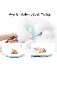 Ayarlanabilir Bebek Kafa Yastığı, Bebek Yastığı, Yeni Doğan Yastığı, Bebek Uyku Yastığı. ürün fotoğrafı