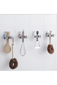 1 Adet Çok Amaçlı Paspas ,süpürge, Fırça Ve Mob Askısı Sap Tutucu Mutfak Ve Banyo Askısı 1 Adet ürün fotoğrafı