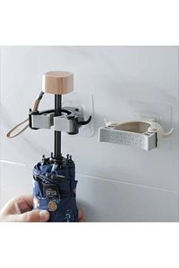 1 Adet Çok Amaçlı Paspas ,süpürge, Fırça Ve Mob Askısı Sap Tutucu Mutfak Ve Banyo Askısı 1 Adet ürün fotoğrafı