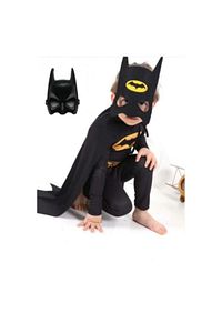 Çocuk Kostümü Pelerinli Ve Maskeli Yarasa Adam Kostümü 2 Maskeli ürün fotoğrafı