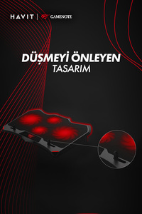 Gamenote F2081 Cooling Pad Rgb Gaming Laptop Soğutucu - 2 Büyük Fan 2200rpm ürün fotoğrafı