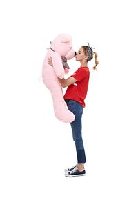90 Cm Papyonlu Peluş Ayı - % 100 Yerli Pelüş Papyonlu Ayıcık ürün fotoğrafı