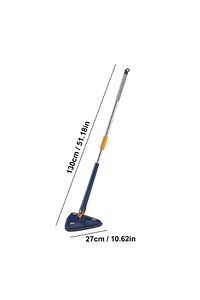 Kendinden Sıkmalı Üçgen Mop 2 Mikrofiber Bezli Cam Duvar Yer Parke Silebilen Mop ürün fotoğrafı