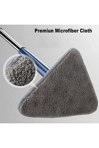 Kendinden Sıkmalı Üçgen Mop 2 Mikrofiber Bezli Cam Duvar Yer Parke Silebilen Mop ürün fotoğrafı
