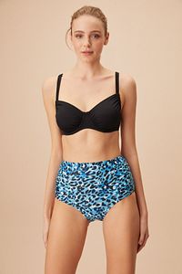Balenli Körüklü Bağcıklı Bikini Üst ürün fotoğrafı
