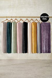 Olenna Wellsoft Tv Battaniyesi 140x190 - Kül Moru ürün fotoğrafı