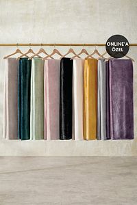 Olenna Wellsoft Tv Battaniyesi 140x190 - Ekru ürün fotoğrafı