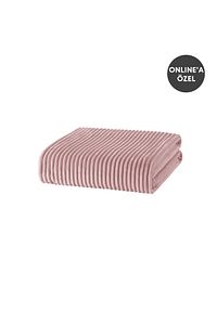 Holly Wellsoft Çift Kişilik Battaniye Pudra ürün fotoğrafı